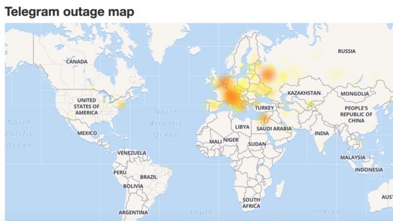 Фото: downdetector.com/status/telegram/map