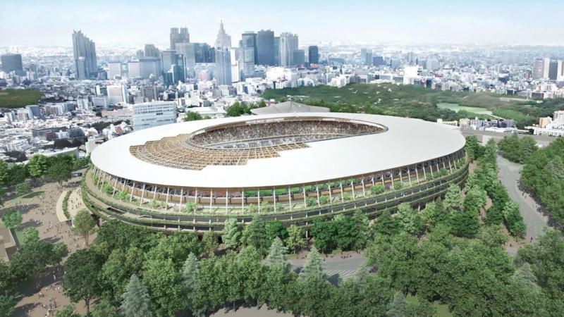 Проект стадиона Кэнго Кума/ Фото: Kengo Kuma and Associates