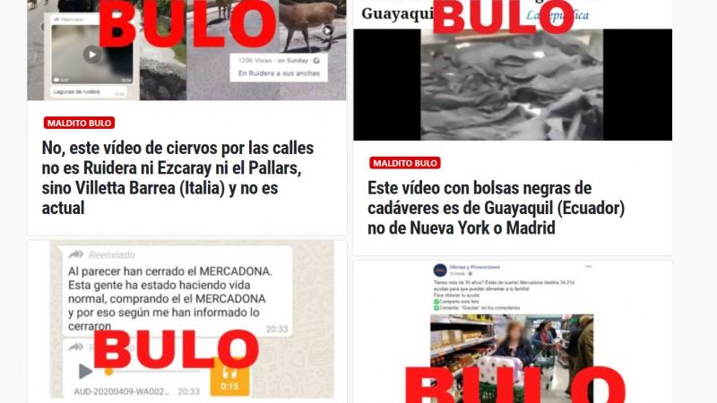 Сайт фактчекингового агентства Maldito Bulo. Источник: maldita.es