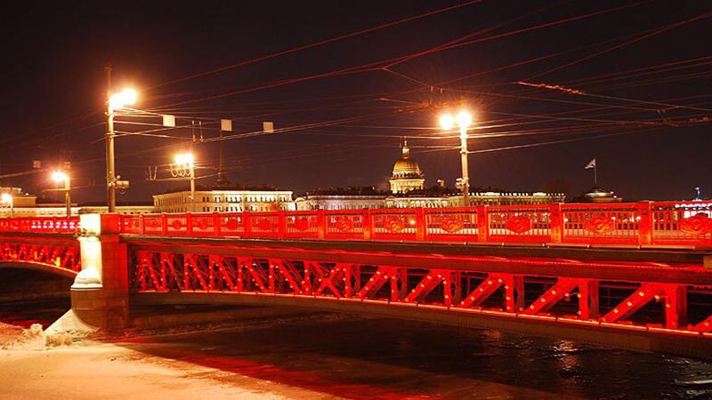 Фото красный мост в санкт петербурге