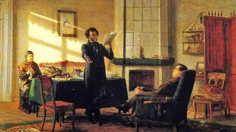 Николай Ге «А. С. Пушкин в селе Михайловском», 1875. Харьковский художественный музей