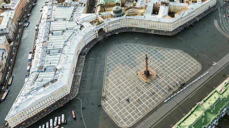 Дворцовая площадь вид сверху фото