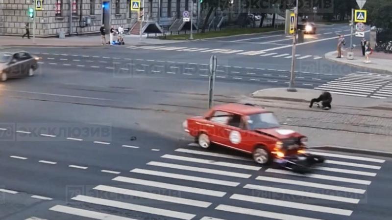 Видео просп. ДТП С самокатом Московский проспект.