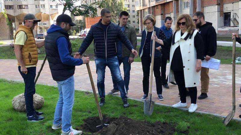 Сквер осенний марафон. Сквер осенний марафон на Васильевском.