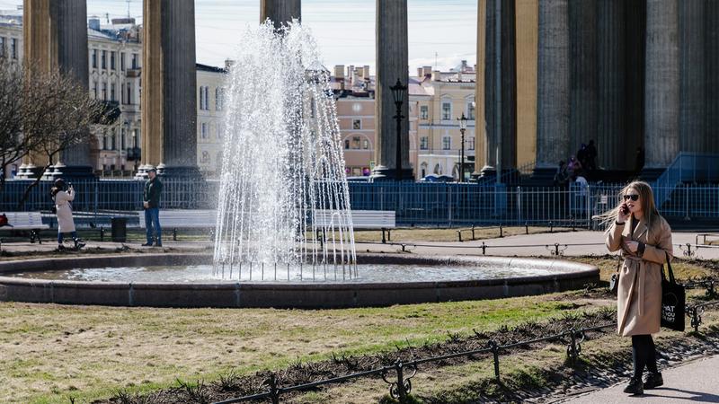 Казанский сквер в Санкт Петербурге