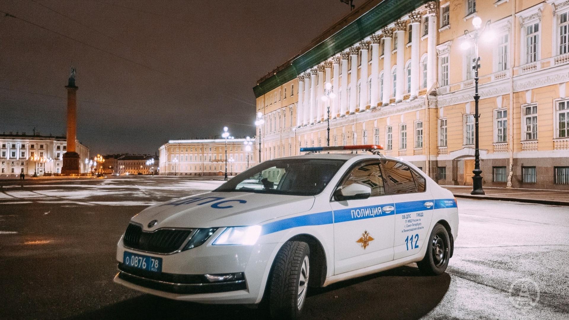 Инспекторы ДПС спасли задыхавшегося от аллергии на Дворцовой площади ребёнка