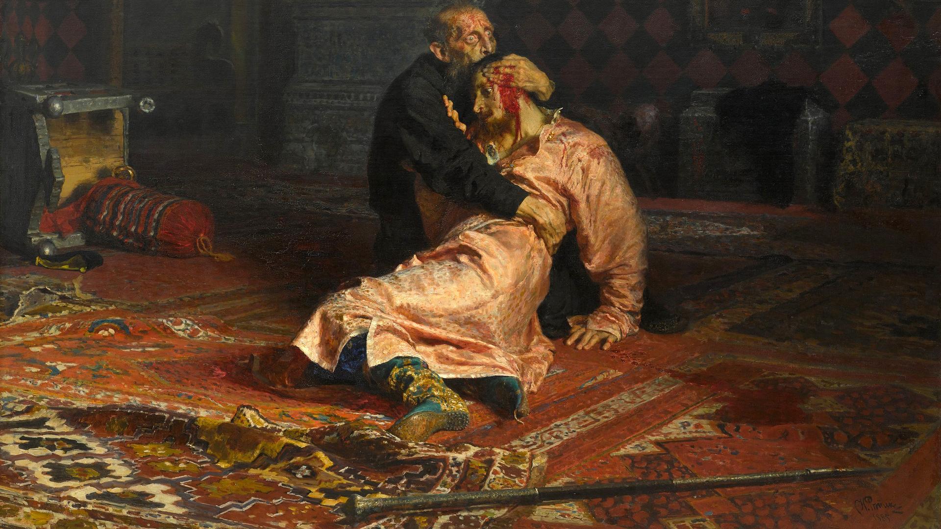 «Иван Грозный и сын его Иван 16 ноября 1581 года»/ Фото: Общественное достояние