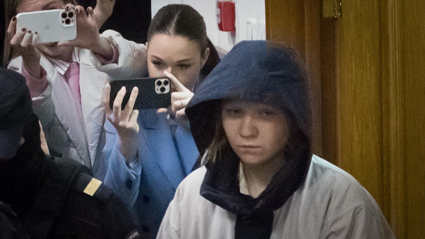 Дарья Трепова после задержания/ Фото: Сергей Петров/globallookpress.com