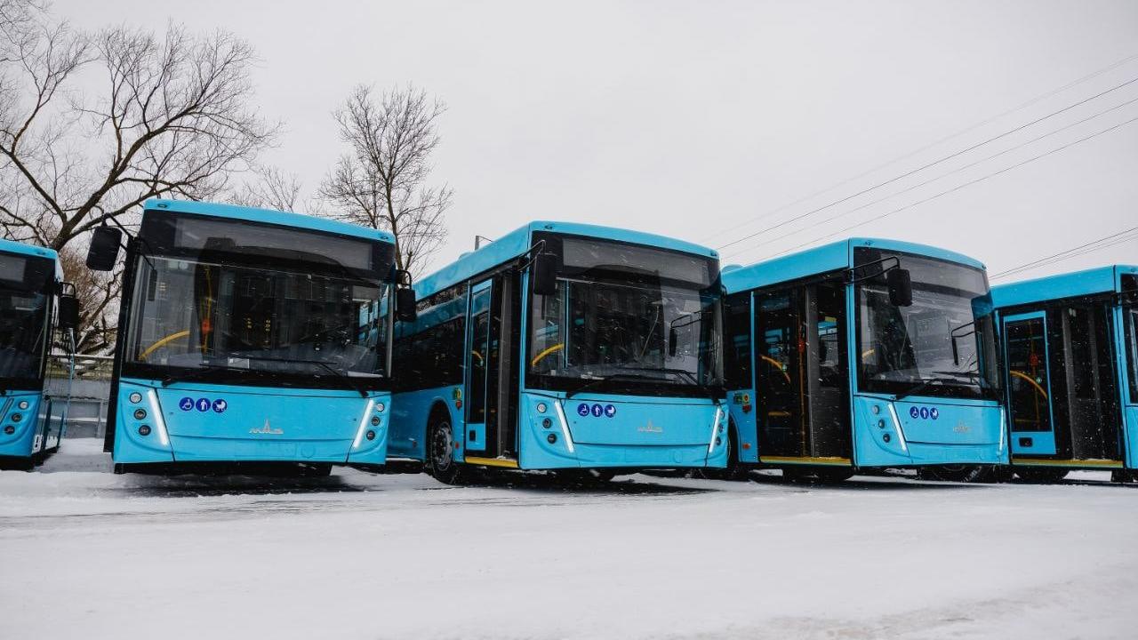 В Петербург поставили 78 новых автобусов марок МАЗ и ЛиАЗ