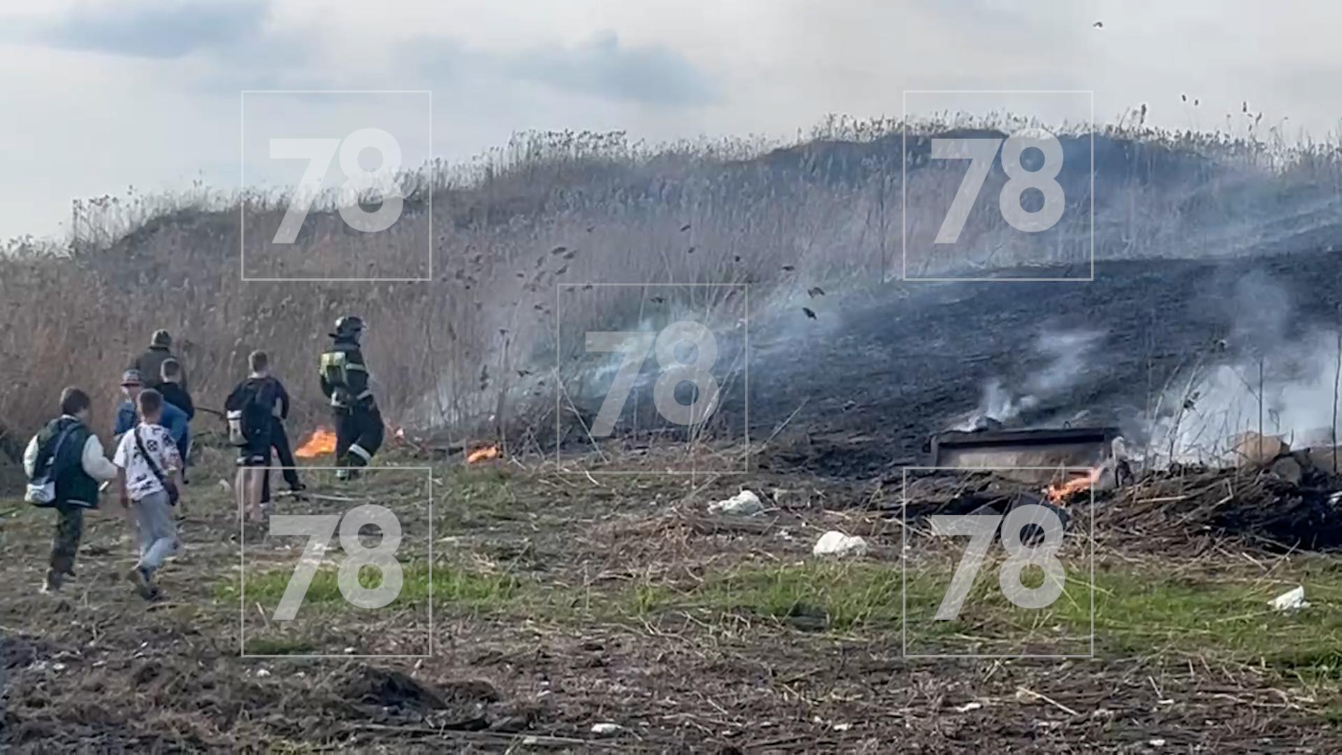 У рынка «Юнона» заметили крупный пожар