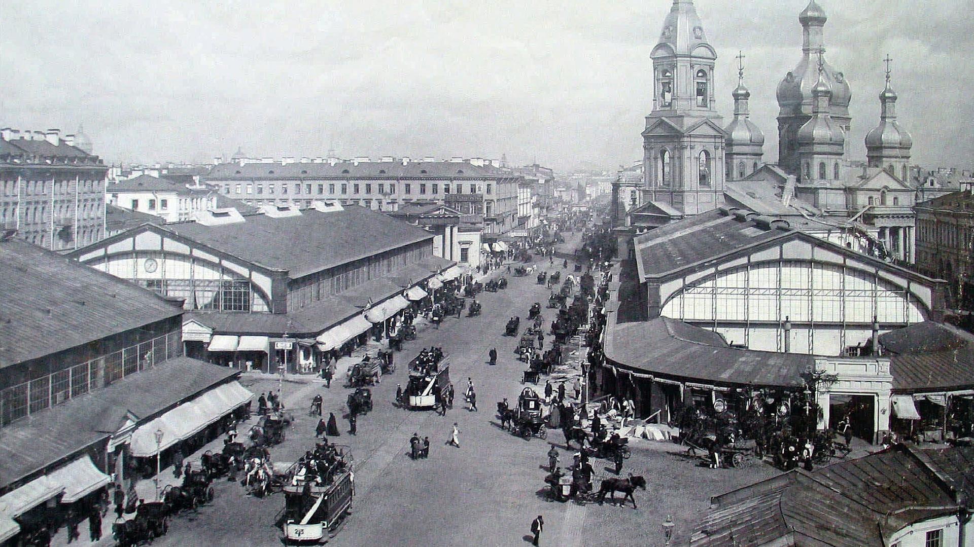 Сенная площадь, 1900 г./ Фото: wikimedia.org