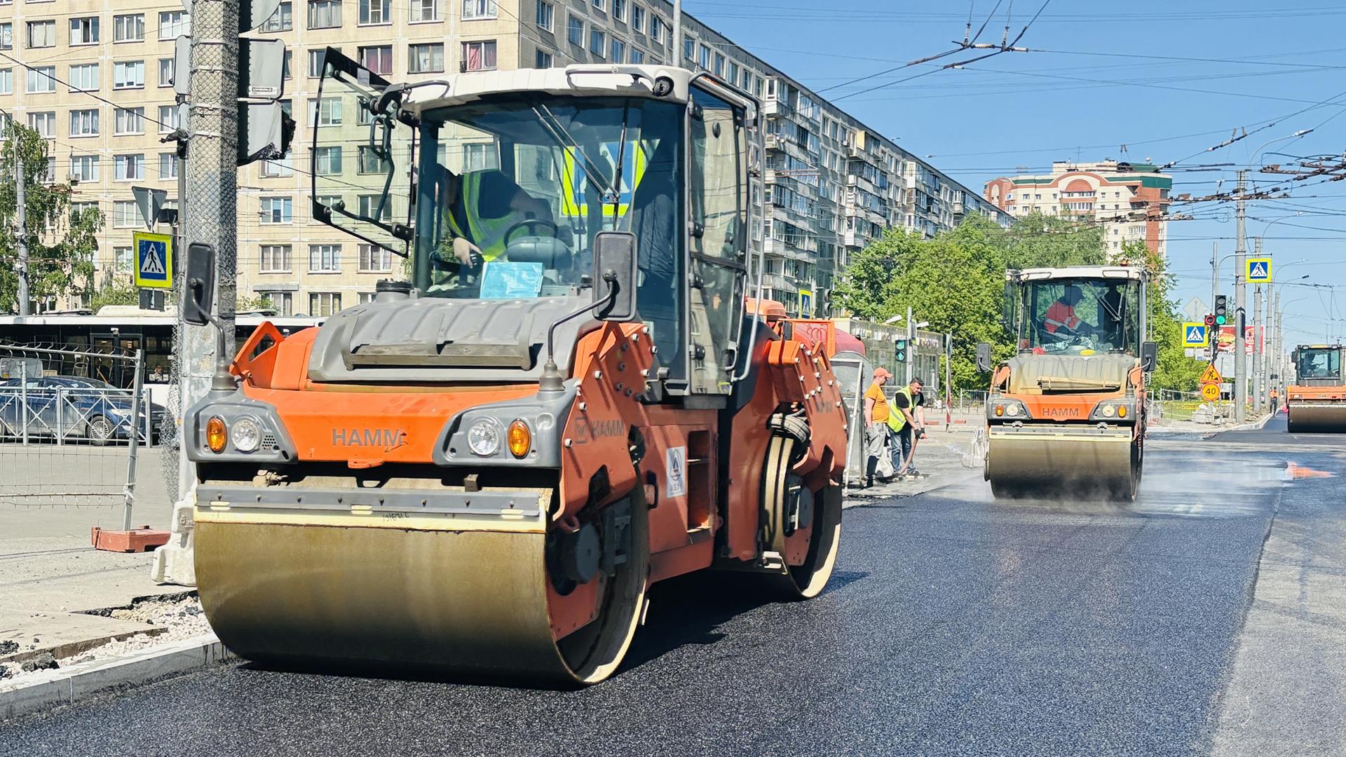 В Петербурге досрочно завершат ремонт Будапештской улицы