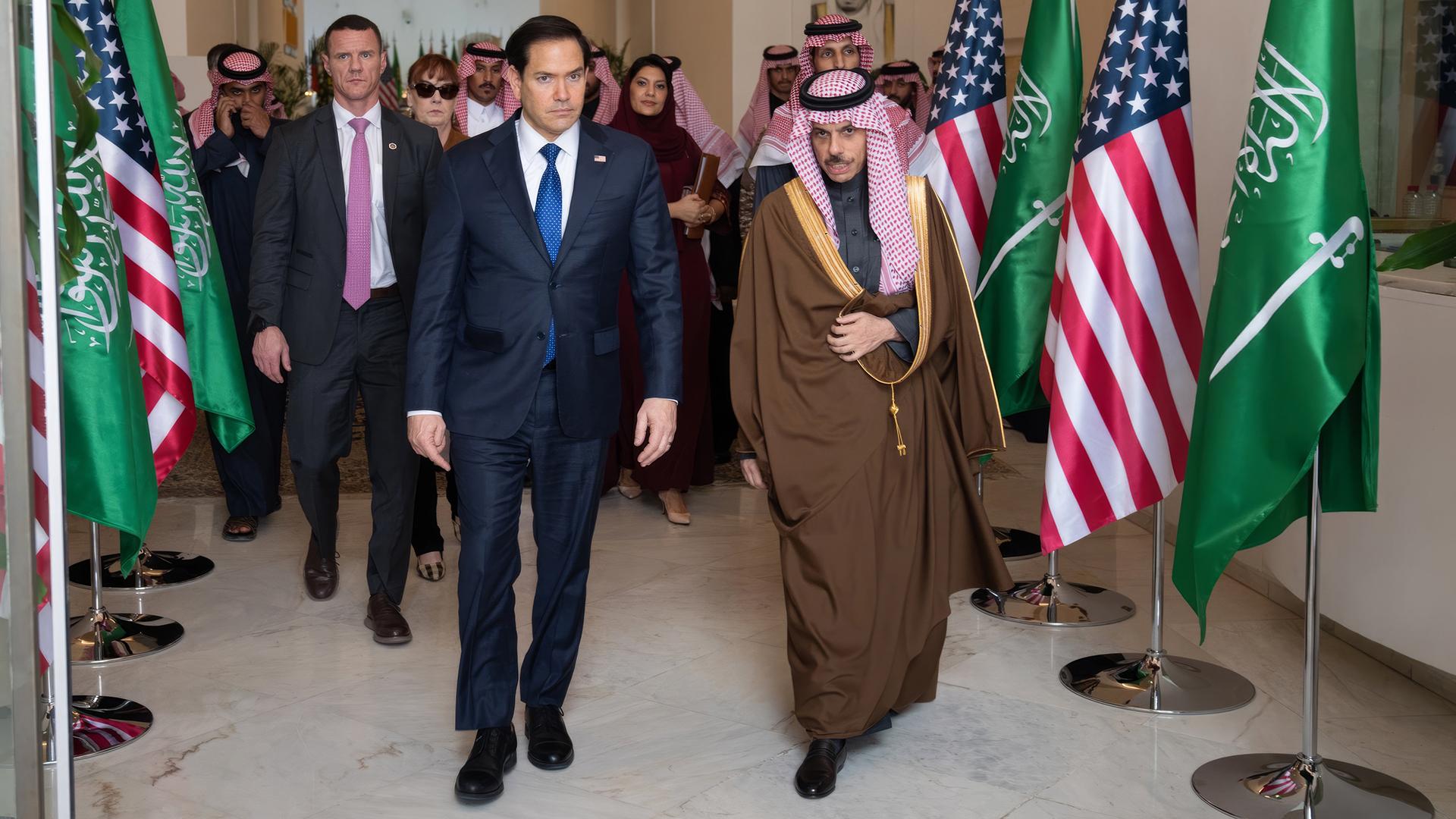 Марко Рубио и Фейсал бен Фархан Аль Сауд/ Фото: Freddie Everett/State Department/globallookpress.com