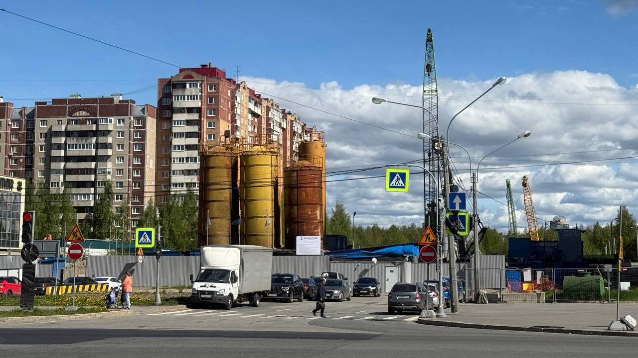 Строительство станции метро «Богатырская»/ Фото: t.me/podzemnik_spb