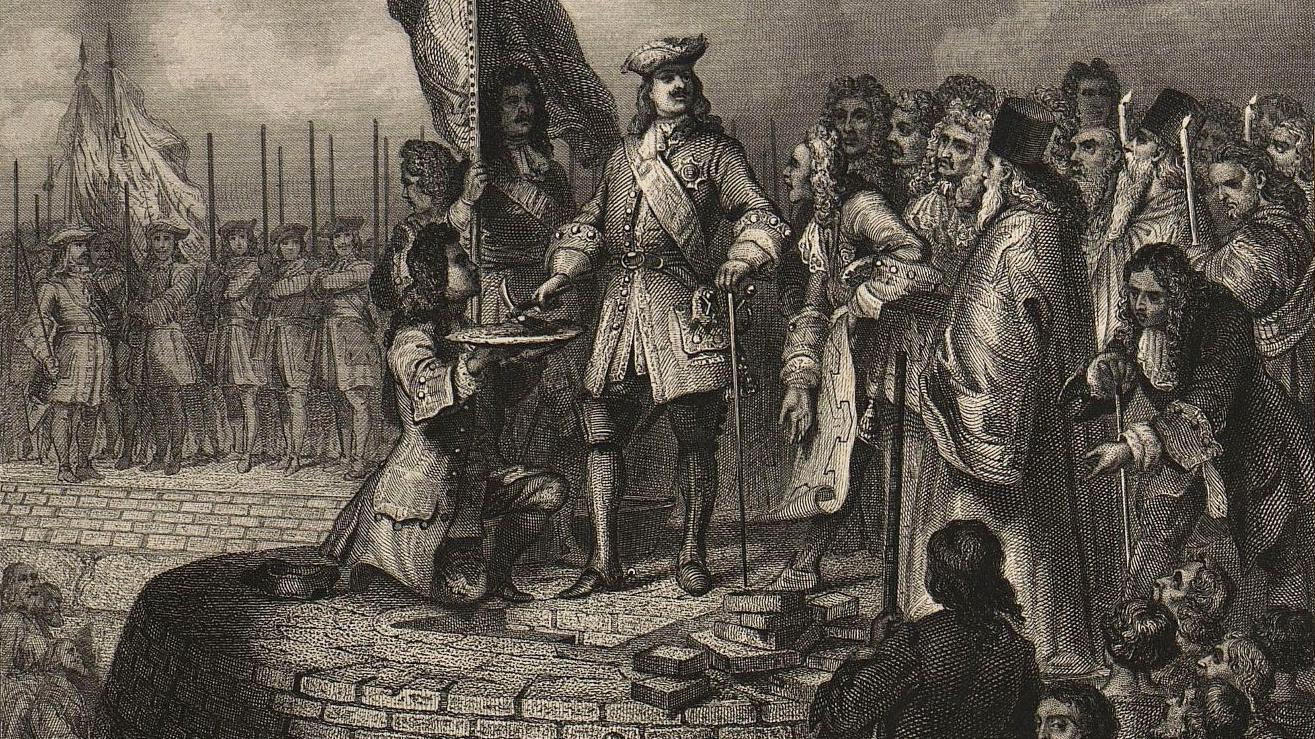 «Заложение С.Петербургской крепости». С рис. А. Шарлеманя издание 1860-х гг./ Фото: общественное достояние