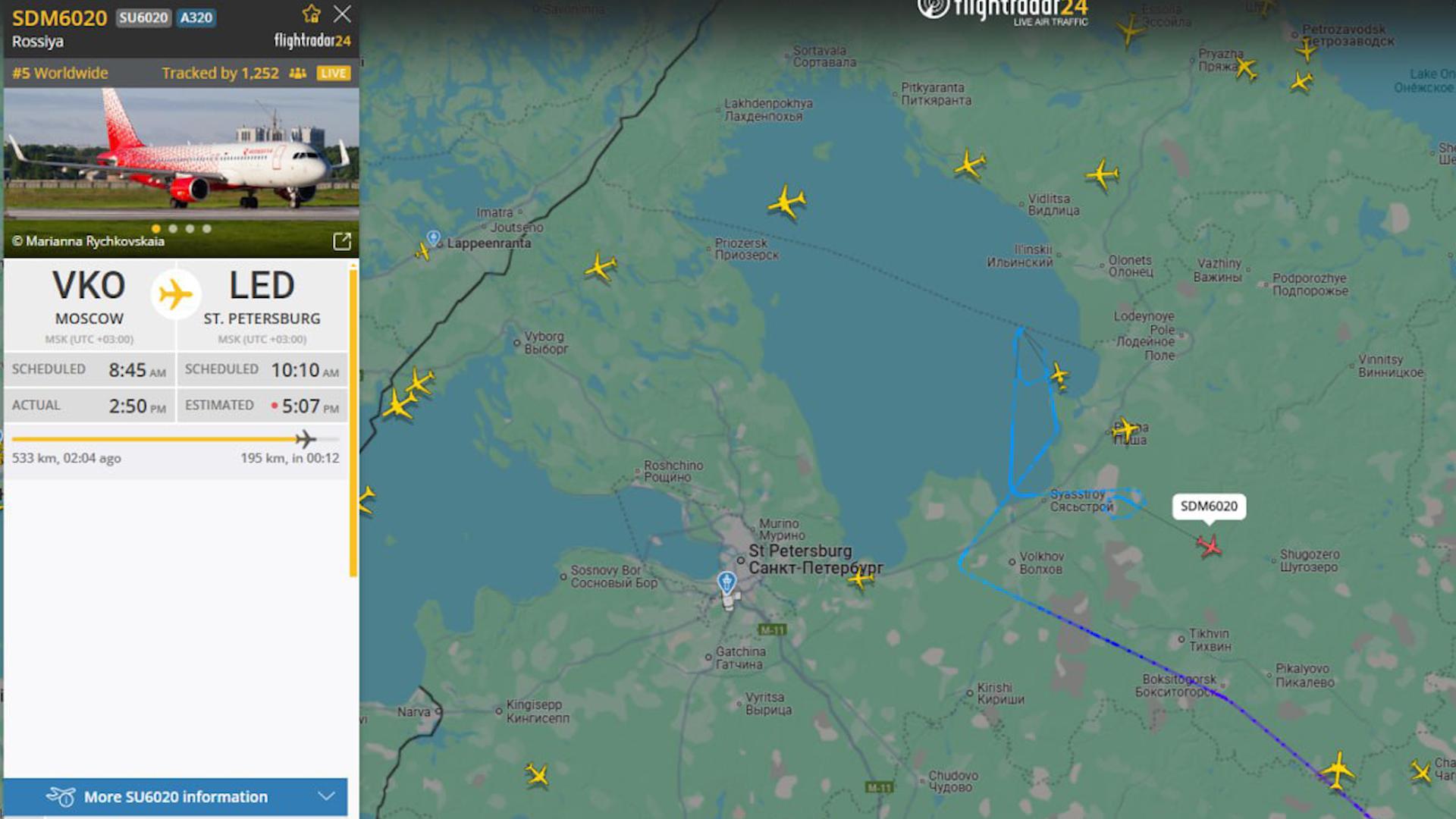 Фото: flightradar24.com.ru