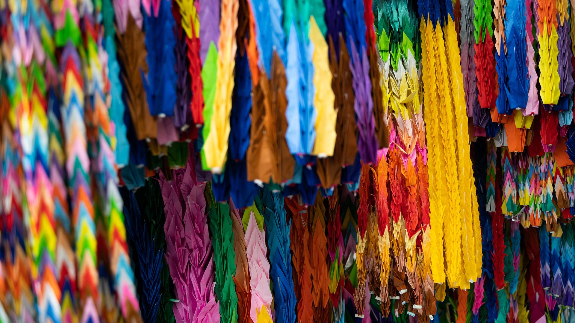 Бумажные журавлики/ Фото: Zhang Xiaoyu/globallookpress.com