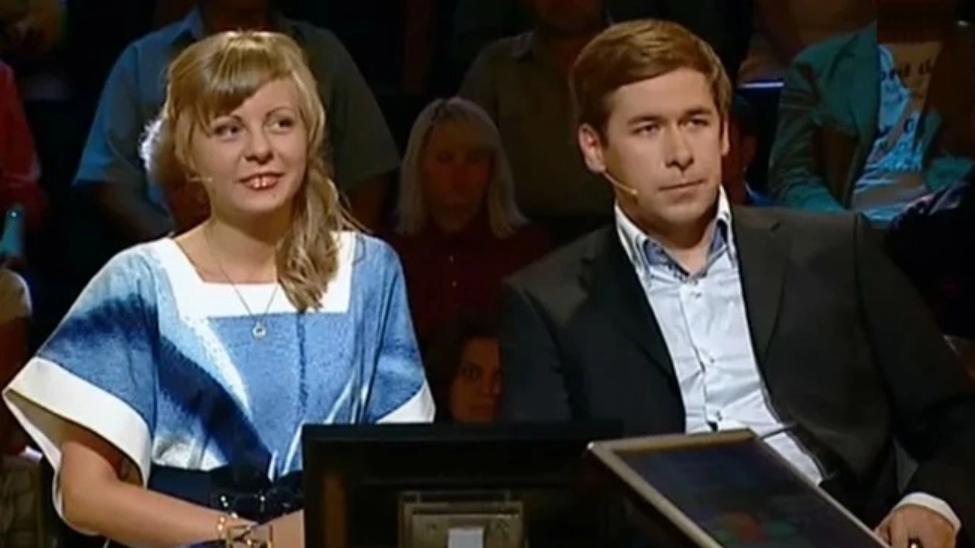 Елена Потанина и Илья Новиков*/ Кадр передачи «Кто хочет стать миллионером?»