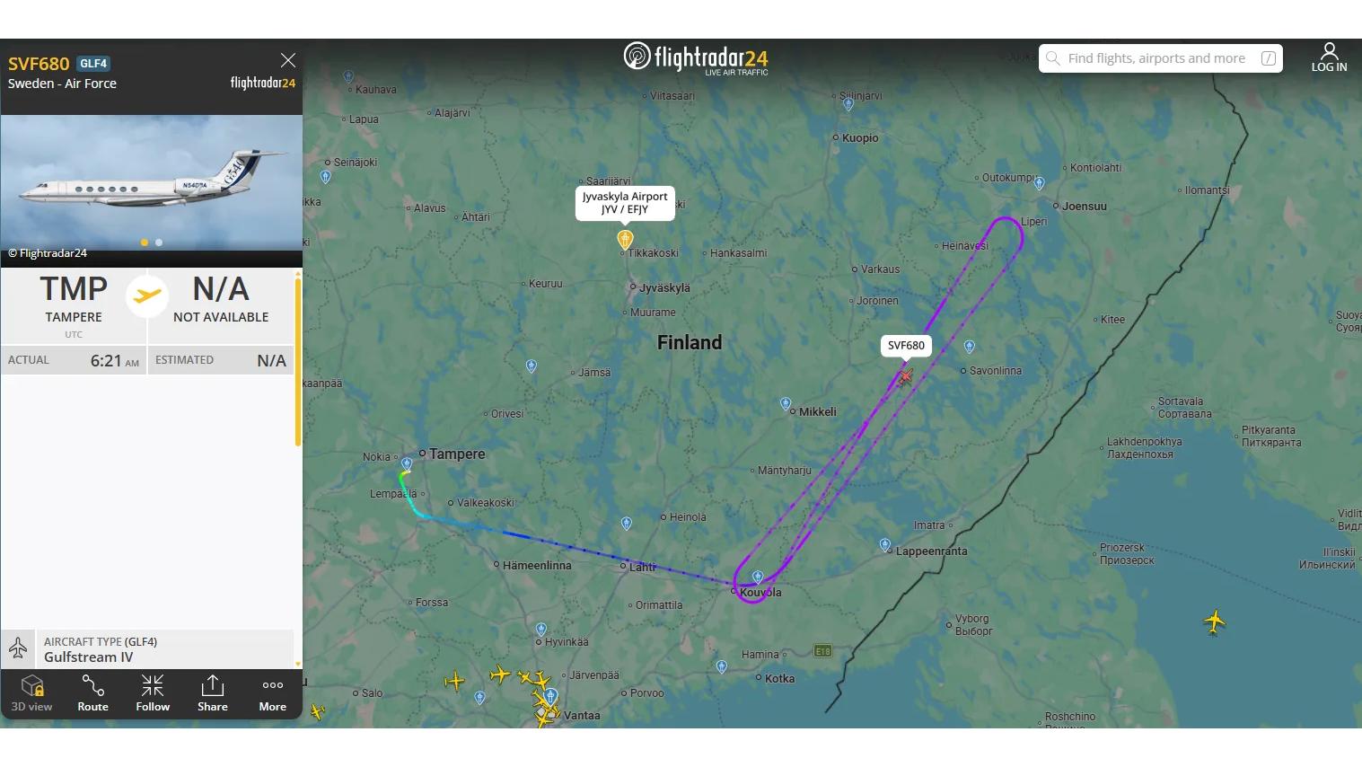 Фото: Flightradar24