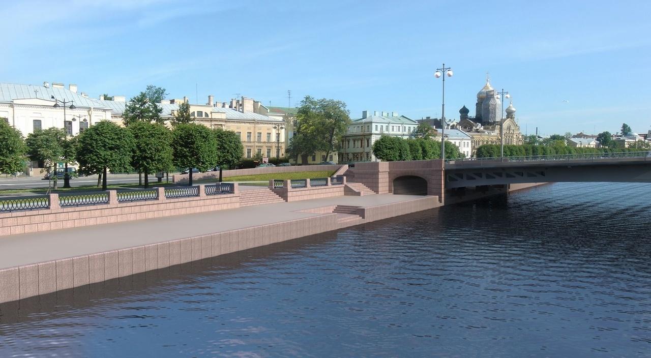 Проект Ново-Адмиралтейского моста, вариант 2011 г. Визуализация/ Фото: АО «Институт «Стройпроект»